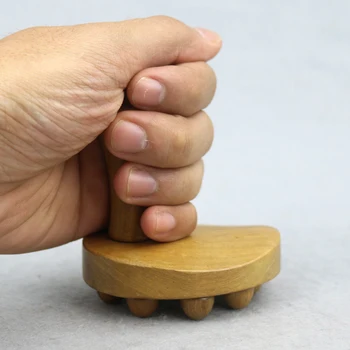 

Solid massage wood acupressure seat stick rod meridian rib sticker foot joint back body shoulder neck points massage cone set