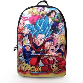 

Anime dragon ball Z goku Leather PU Backpack School Bags Travel Laptop Shoulder Bag