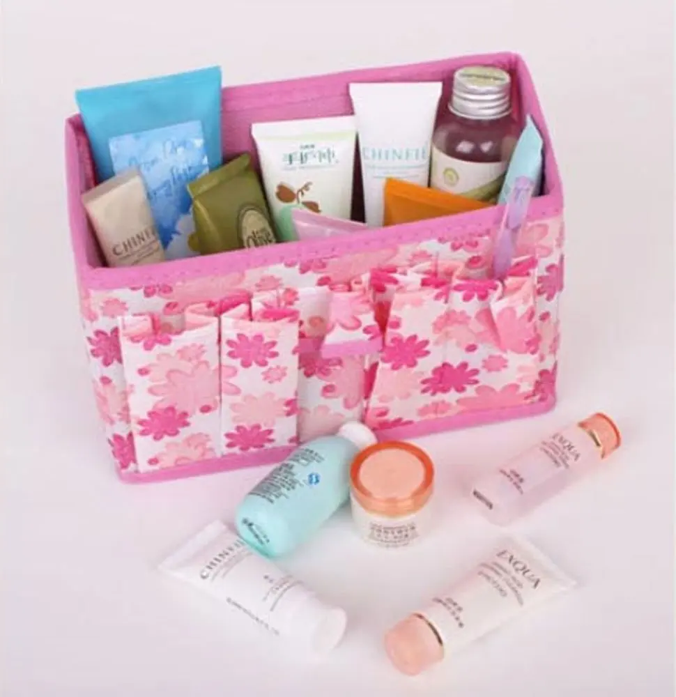 random color folding make up storage box container bag makeup cosmetic storage box random color folding make up storage box container bag makeup cosmetic storage box