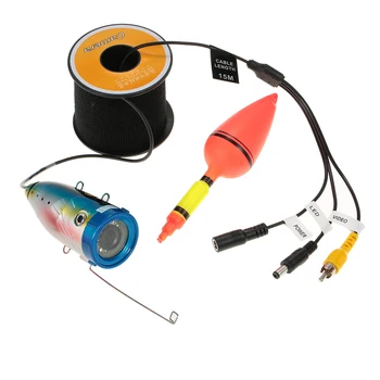 

HD 1000 TVL Underwater Camera Fish Finder Ice Fishing Camera CR006H with 15M/30M Cable 12PCS White LED Lights Fishing Gear