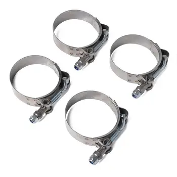 

4PCS/Set 57-65MM T-shape Hose Clamp /Strong Round Clip Car Auto Accessories Stainless Steel White Zinc Plating Hose Clamp