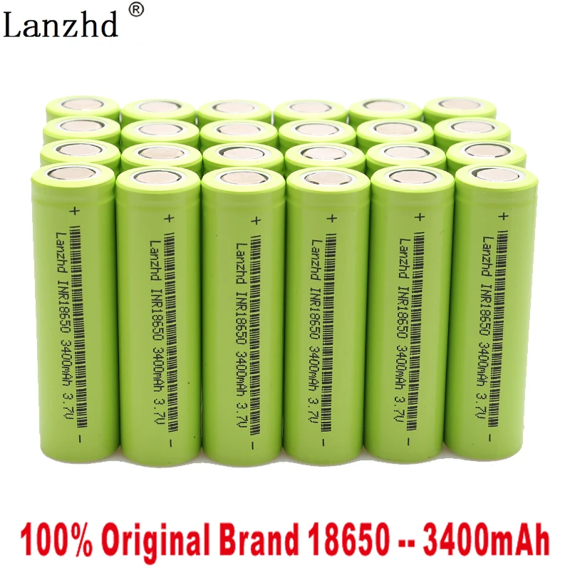 40 шт Новая Большая емкость 18650 литиевая батарея 3400 мАч 3,7 в для samsung 18650 игрушка перезаряжаемая батарея для электронного инструмента