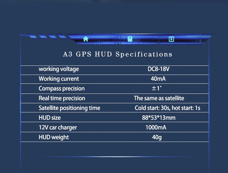 A3 HUD автомобиль дисплей OBD2 проекции на лобовое стекло автомобиля цифровой спидометр инструмент диагностики