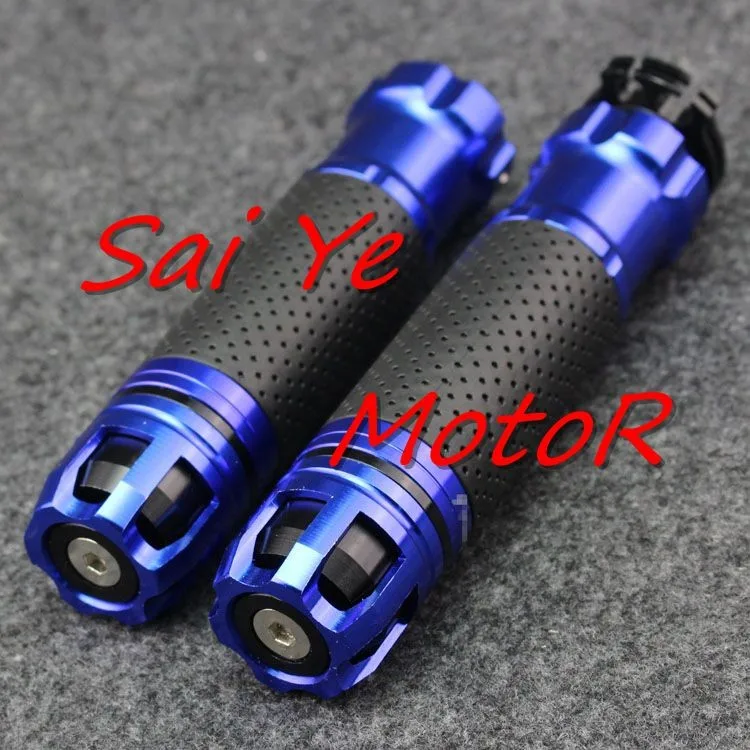 

Free Shipping 7/8'' Motorcycle Handle bar CAPS Handlebar Grips CNC 22MM Universal For Honda CBR900RR CBR919 CBR929 CBR954 Blue