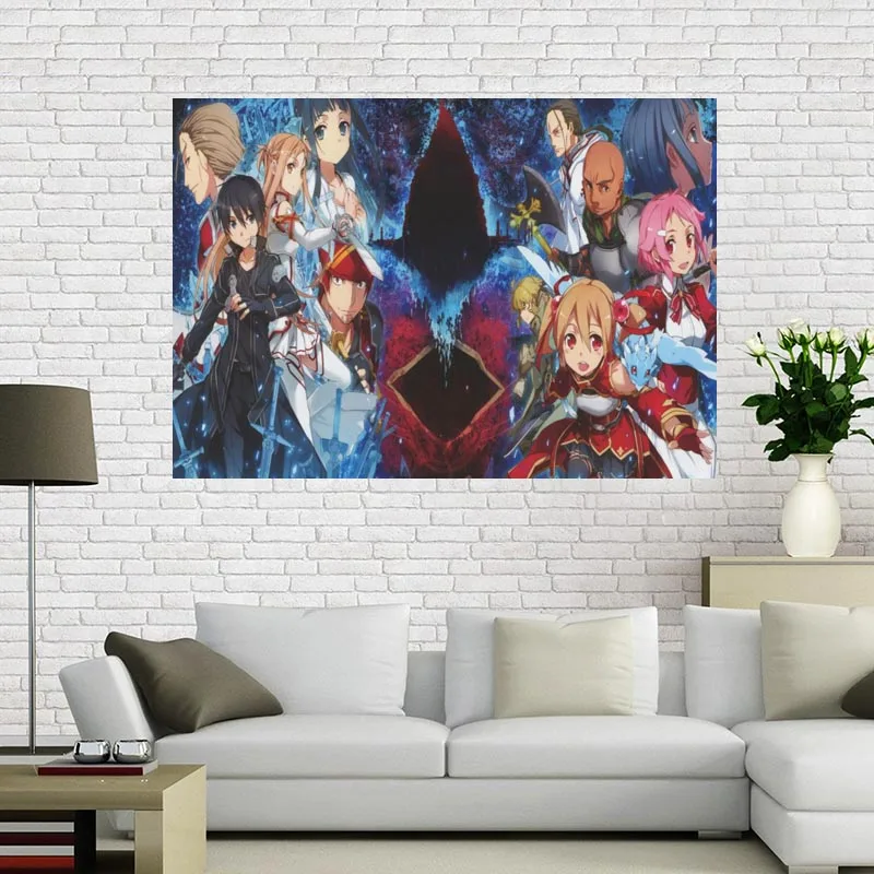 Custom Sword Art Online Canvas poster Art painting Big Size poster