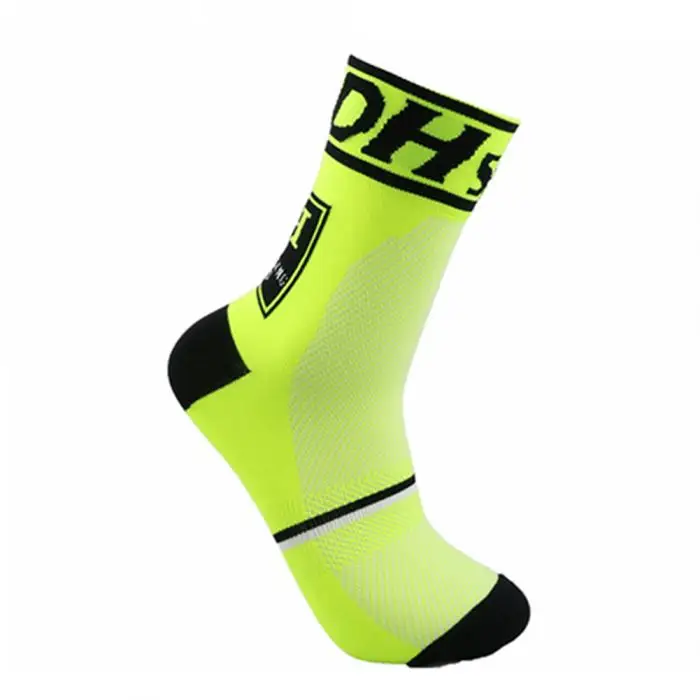 Высокое качество профессиональный бренд велосипедные спортивные носки защищают ноги дышащие впитывающие носки велосипедные носки для велосипедистов - Цвет: Green