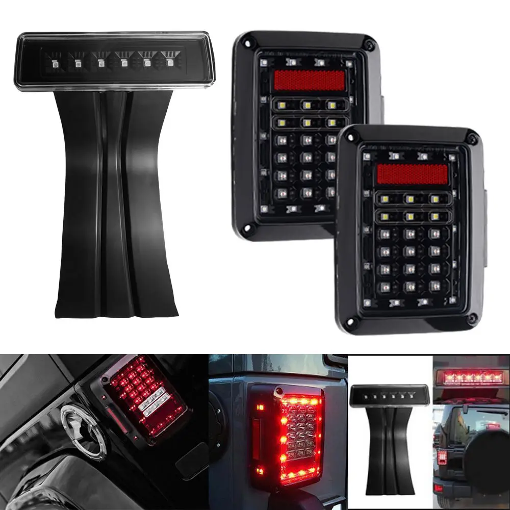 2pcs led Taillight Car JK Brake Light Reverse Light Signal Light + led