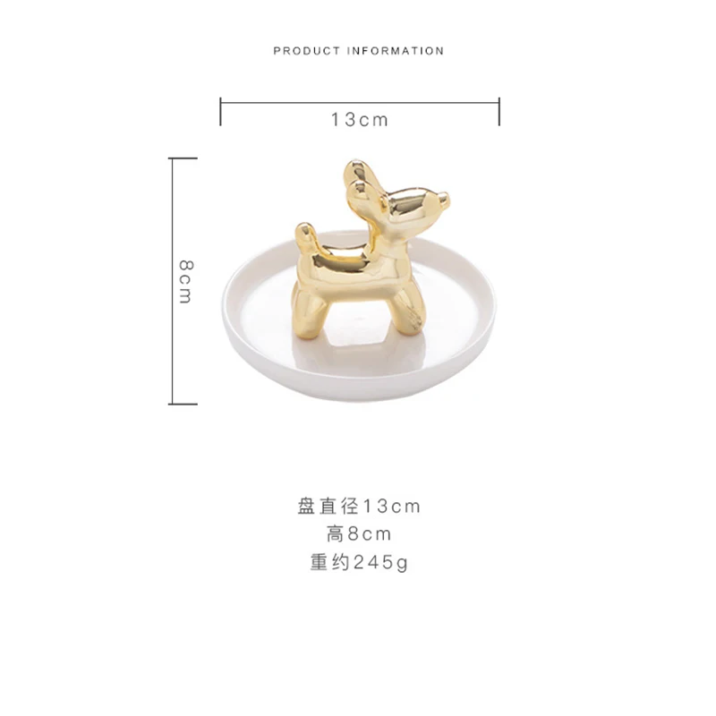 Креативный высококачественный керамический шар в скандинавском стиле, тарелка для собак, ювелирный поднос, конфетница, украшение для дома, офиса, кольцо, поднос для хранения, подарок