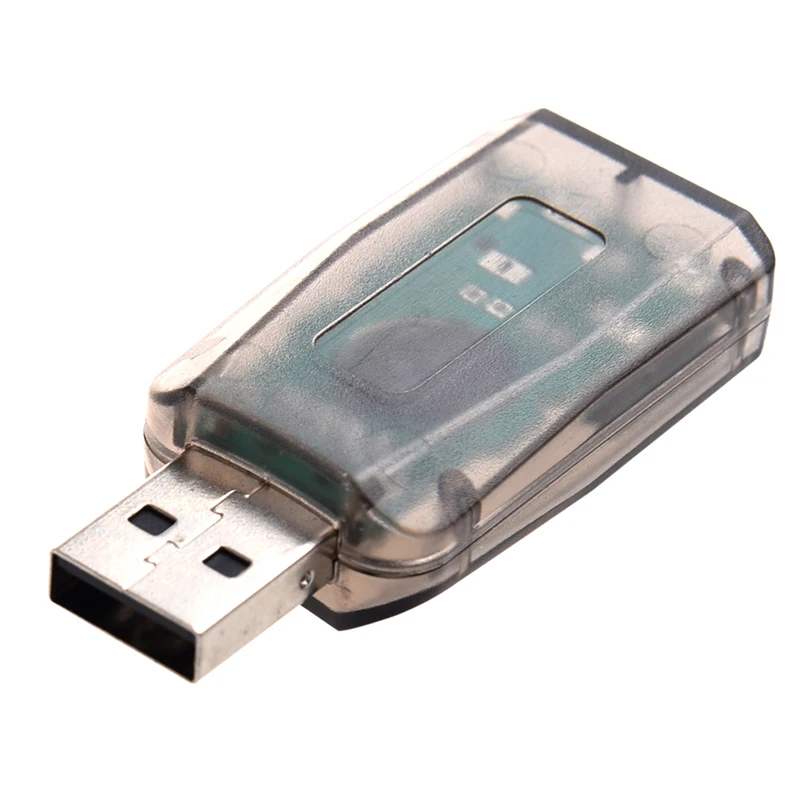 Мгновенно внешний 5 1 USB 3D Аудио Звуковая карта адаптер для ПК настольного