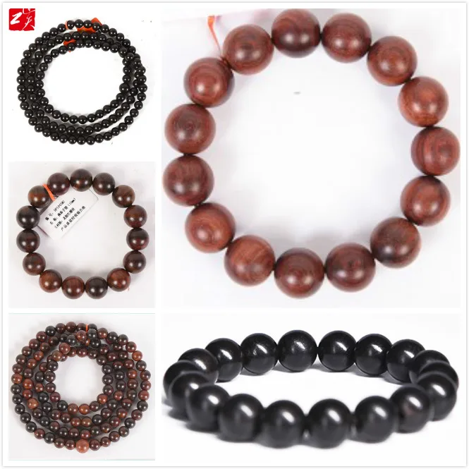 

Ebony Wood Tiger Eye Natural Beads Men Strand Bracelets & Bangles With Stones Padauk Brand Jewelry Hand Chains Mahogany Boutique