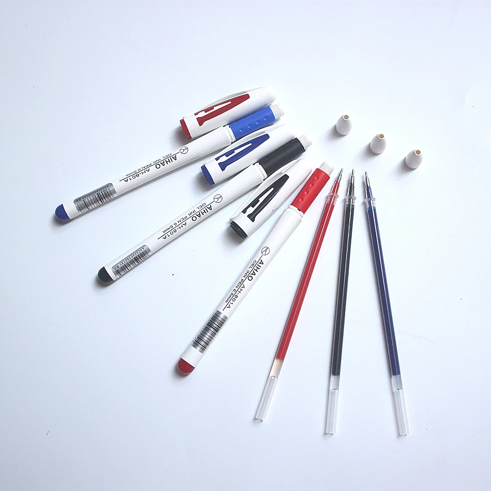 Ручка гелевая черная/синяя/красная 0 5 мм 6 шт./лот|gel pen|good gel penquality pen |