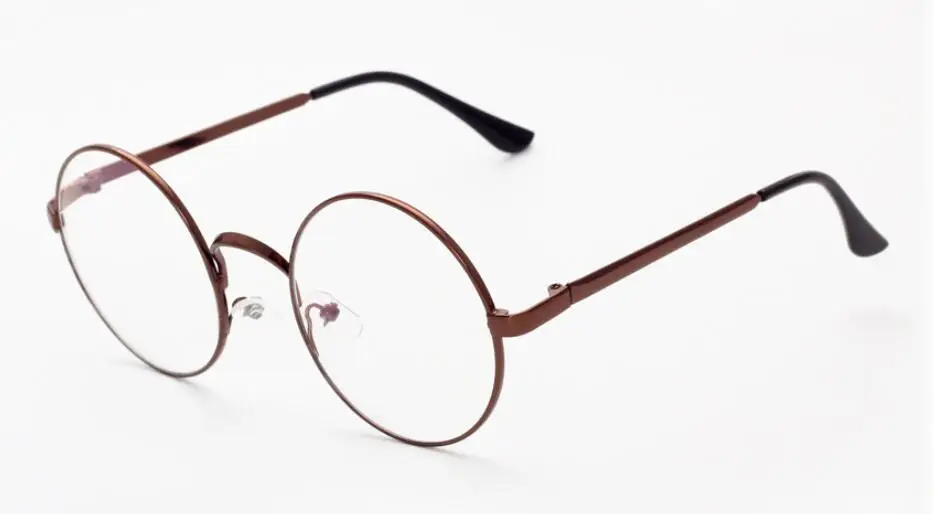 Ретро Винтаж круглый Для мужчин Для женщин очки кадр очки Обычная очки