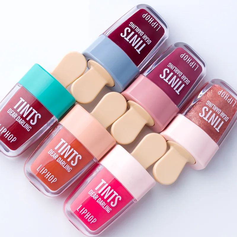 New 1Pcs Lip Ice Cream Long Lasting Lip Tint 5 Colors Liquid Lipstick