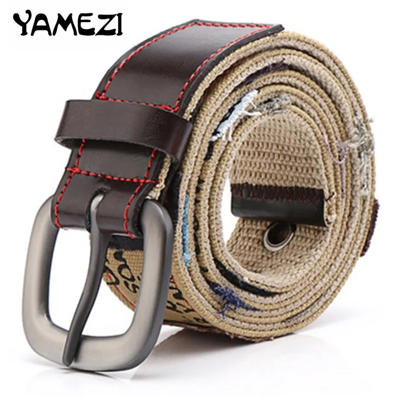 2017 Weave canvas belt men military workout Casual Jeans Brand Belt Young student needle Buckle-Belt Male Tactical waist | Аксессуары