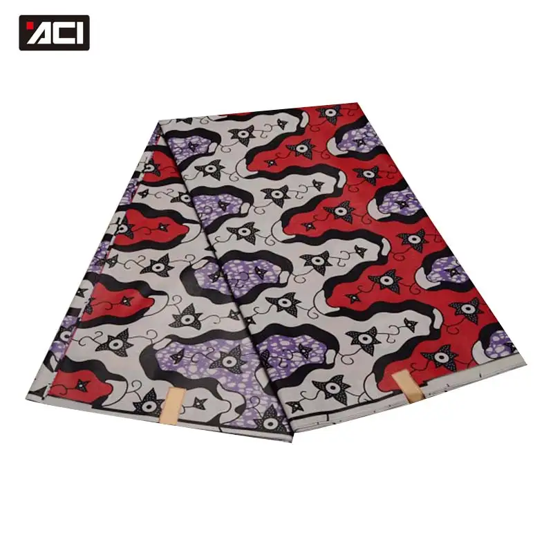 

ACI Women Dress Spring Pattern African Real Wax Print Fabric 6 Yds Hot Veritale Real Wax Hollandais Real Dutch Wax Ankara Fabric