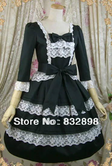 GOTHIC HANDMADE LOLITA DRESS LADIES PROM BEAUTIFUL POPULAR CHIC EMO ...