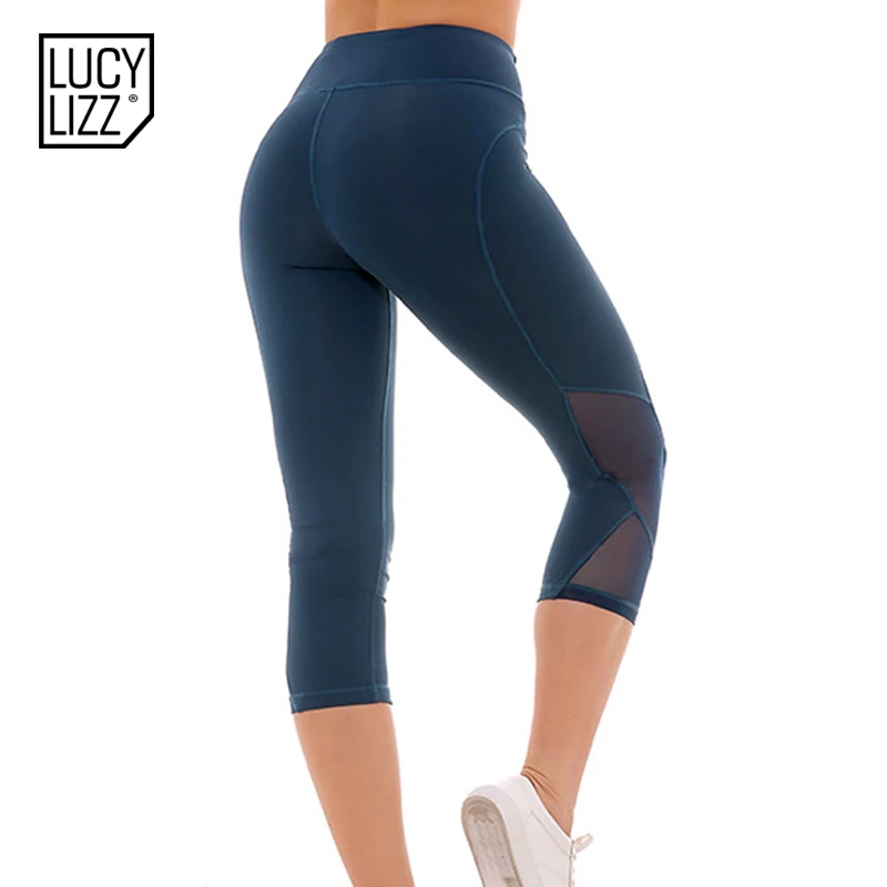 High waist Yoga Pants Mesh Sport Legging Women Push up Legging Fitness