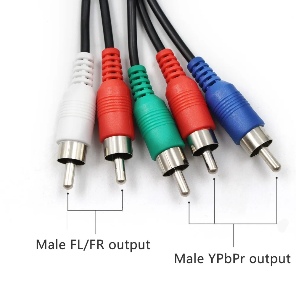 1080P Wiistar HDMI к компонентному конвертеру HDMI к мужской YPbPr видео и R/L аудио адаптер для Xbox, PS4, HDTV монитора