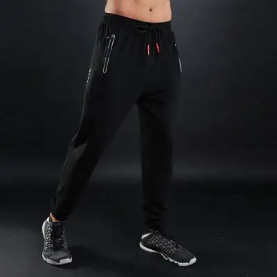 Мужские спортивные Леггинсы для бега, баскетбола, фитнеса, мужские быстросохнущие штаны, леггинсы для спортзала, уличные спортивные штаны, брюки - Цвет: L10818 black