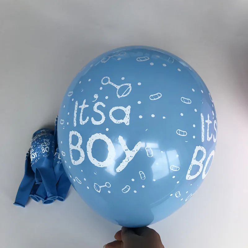 10 шт., латексные воздушные шары для мальчиков и девочек на свадьбу, день рождения, Детские вечерние украшения, голубые, розовые цвета