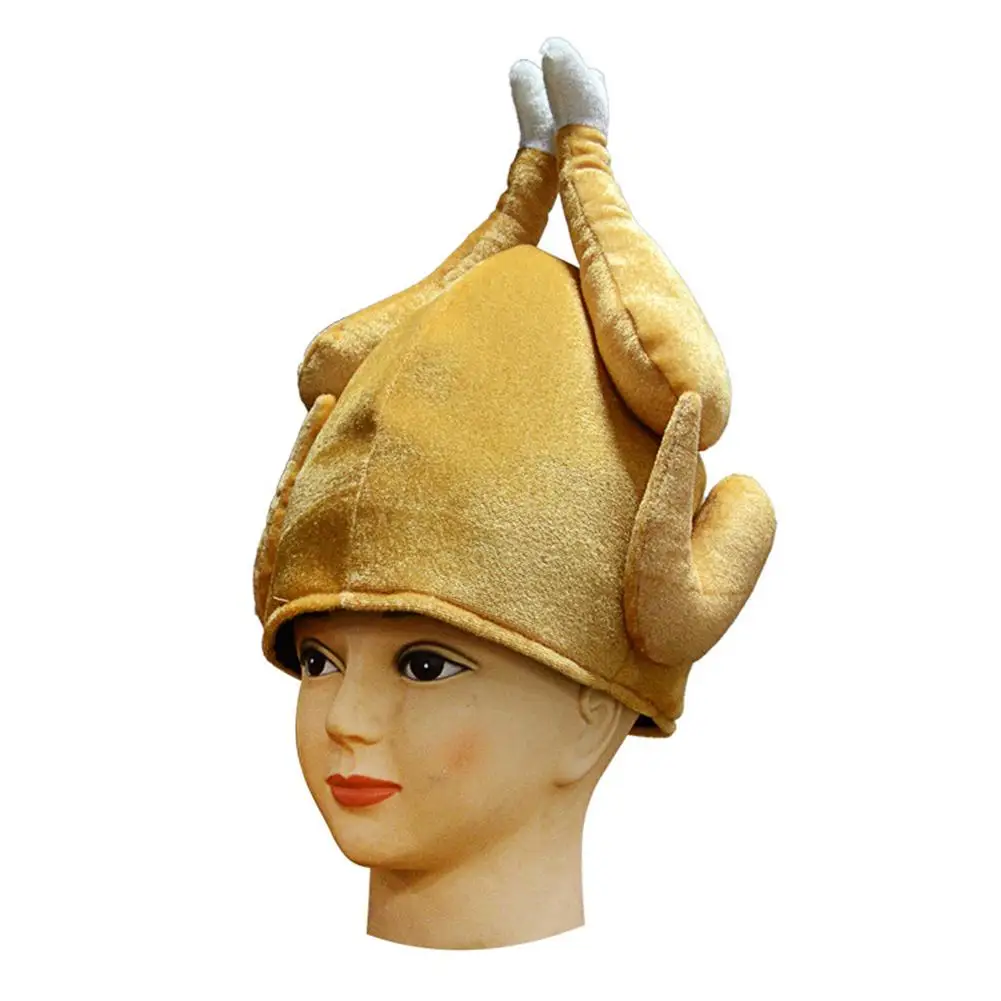 2019 Funny Turkey Chicken Leg Hat Carnival Thanks Giving Day Cap Festival Supplies | Мужские шапки