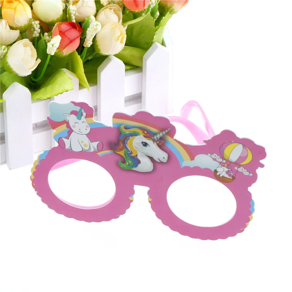 Photobooth Props Birthday Gift Shiny Pink Unicorn Funny Costume Glasses Sunglasses Mask Wedding Supplies Decoration Party Favors
