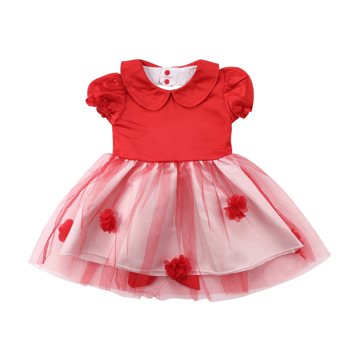 Infant Baby Girl Birthday Wedding Pageant Party Dress Heart Kids