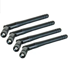 Largo Alcance ALLISHOP 4 Pcs Antena Wi-fi 2.4G router wi-fi Sem Fio Impulsionador da antena 3DB antena com RP SMA plug macho de 11 cm de comprimento