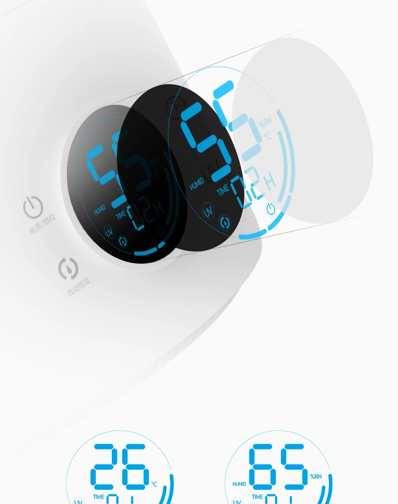 Xiaomi YOUPIN Deerma 5L увлажнитель воздуха сенсорная версия умный постоянный влажность УФ светодиодный 12H синхронизация тихий очиститель воздуха для воздуха