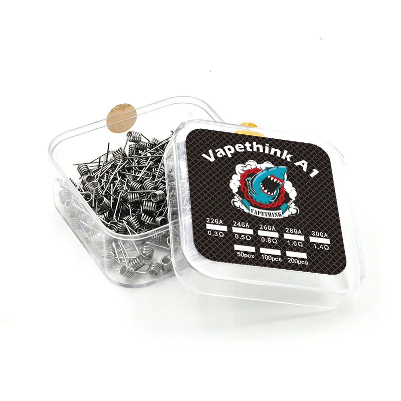 

200pcs Original Vapethink Steam Shark A1 Rebuild Wire DIY Coil 22ga 24ga 26ga 28ga Vape Heating Wire for RBA RTA RDA Atomizer