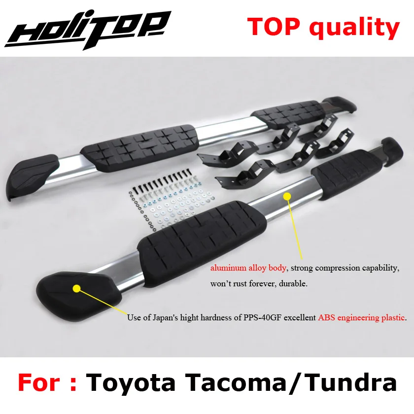 

OE thicken running board side bar nerf bar for Toyota TACOMA TUNDRA 2011-2018, powerful load 300kg,guarantee satisfied quality