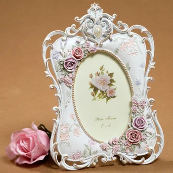 

White memories single-sided 6-inch photo frame European pastoral resin frame phase home decoration
