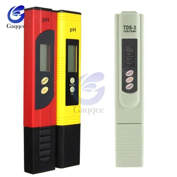 

Portable Digital PH Meter 0.00-14.0 PH Tester TDS&EC Meter Thermometer 0-9999us/cm 0-9999ppm 0.1-80.0degree 3 in 1 Water Monitor