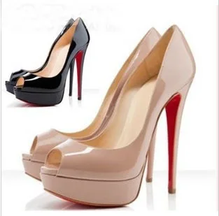 

Brand Platform Shoes Woman Peep Toe 14CM High Heels Pumps Sexy Nude Women Shoes High Heels Fashion Wedding Bridal Shoes