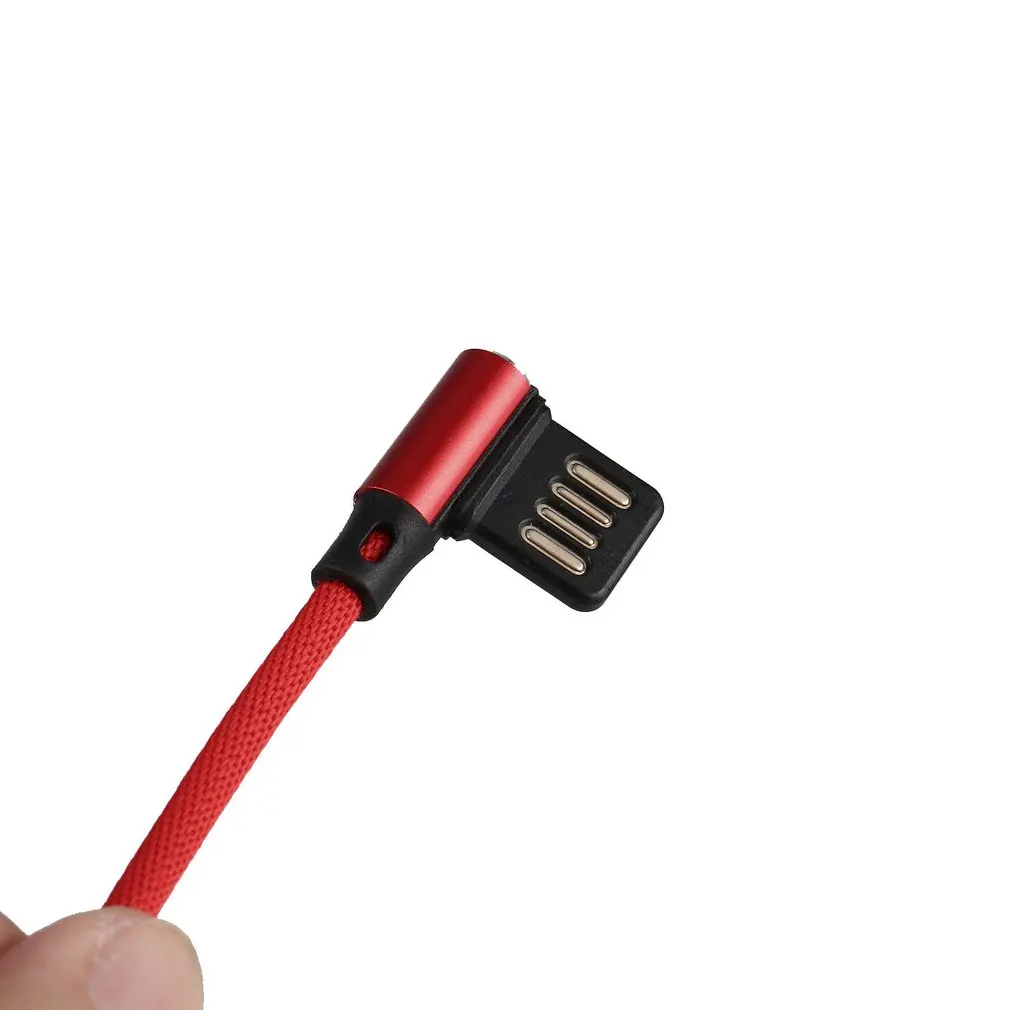 2 м двойной локоть Micro USB кабель для передачи данных для Android/type-C провод для быстрой зарядки зарядное устройство через Micro USB