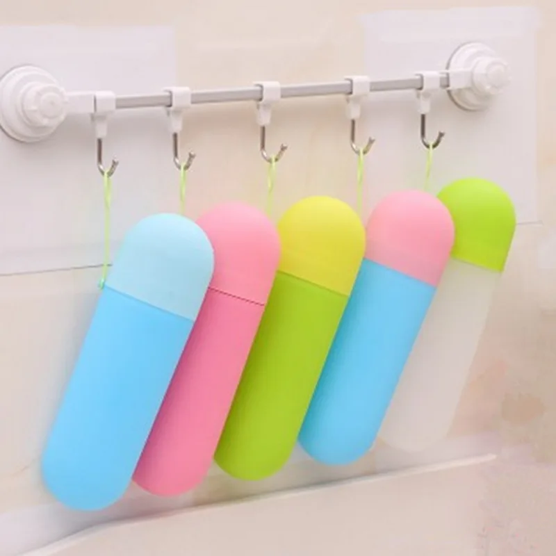 

Urijk Travel Portable Toothbrush Box Toothpaste Holder Cup Wash Toothbrush Protector Box Bathroom Cosmetic Organizer