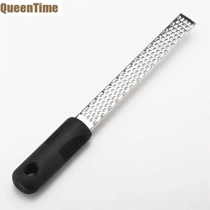 

QueenTime Cheese Grater Stainless Steel Lemon Grater Carrot Ginger Chopper Food Processor Kitchen Gadgets Cheese Shredder Handle