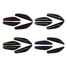 4Pcs/Set Car Door Anti-collision Strip Car Sticker Side Edge Protection Rubber Door Guard Protector Car Styling Mouldings