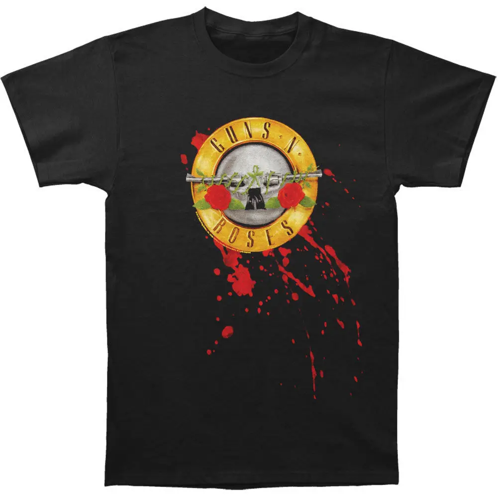 Guns N Roses Мужская футболка «bullet» черная рокабилия