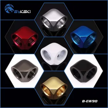 

Bykski B-EW90 Rotary Fittings,90 degree G1/4' Double Internal Thread Boutique smooth multiple colour water cooler gadget