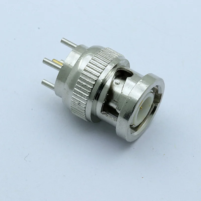 100 шт./лот BNC мужской ПК MONLUT pc коннектор печатной платы крепление 4 Pin Мужской центр