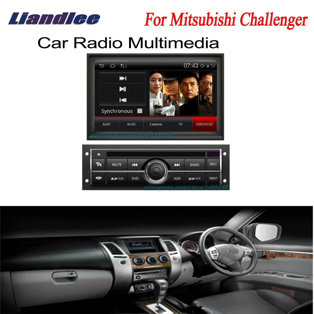 Excellent Liandlee For Mitsubishi Challenger 2008~2013 2 din Car Android Radio GPS Navi Nav Maps CD DVD player Audio TV HD screen OBD2 0
