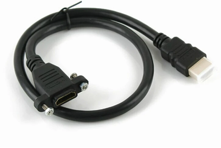 Бесплатная доставка DHL 50 шт./лот V1.4 HDMI штекер к женскому позолоченный видео кабель