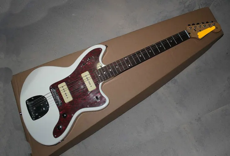 

New Arrival Top Quality 6 Strings White Mettalic Jazzmaster Electric Guitar Jazzmaster Guitar Body Available