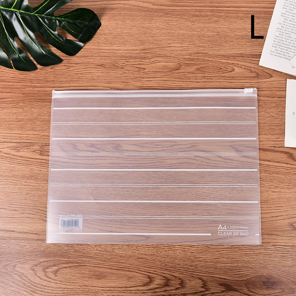 Короткий стиль полосатый прозрачный A4 A5 папка для файлов Сумка-файл для документов сумки офисные канцелярские наполнение продукция M/L