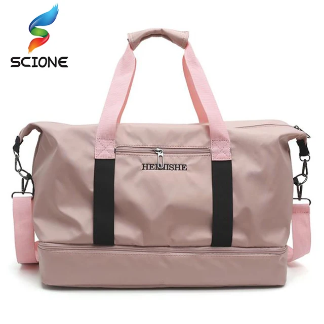 Best Price Hot Women Multifunction Training Gym Bag with shoes pocket Large Yoga duffel Bag Men Outdoor Travel Handbag sac de sport Bag