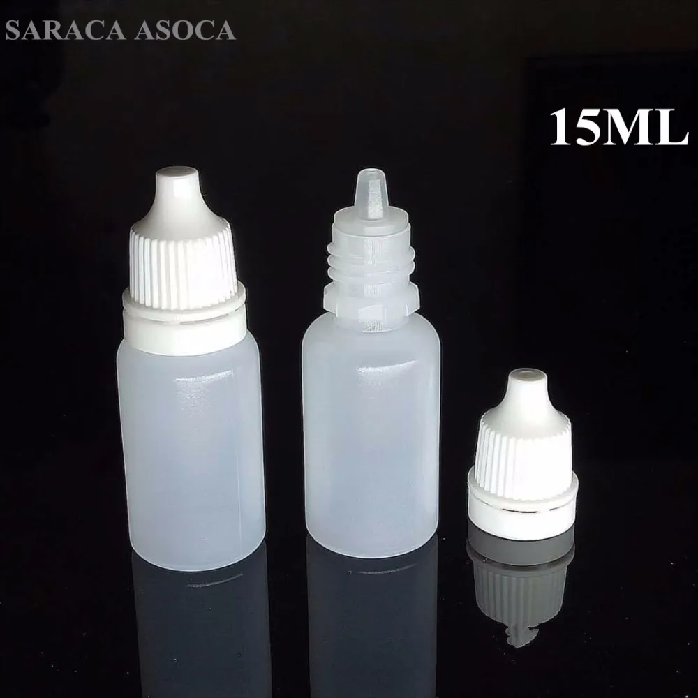 15ml Eye Drop Bottle Small Plastic Empty Bottle Nesse PE white cap