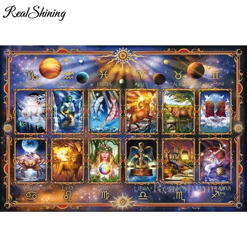 tarot cards zodiac signs 12 constellations'_副本 999