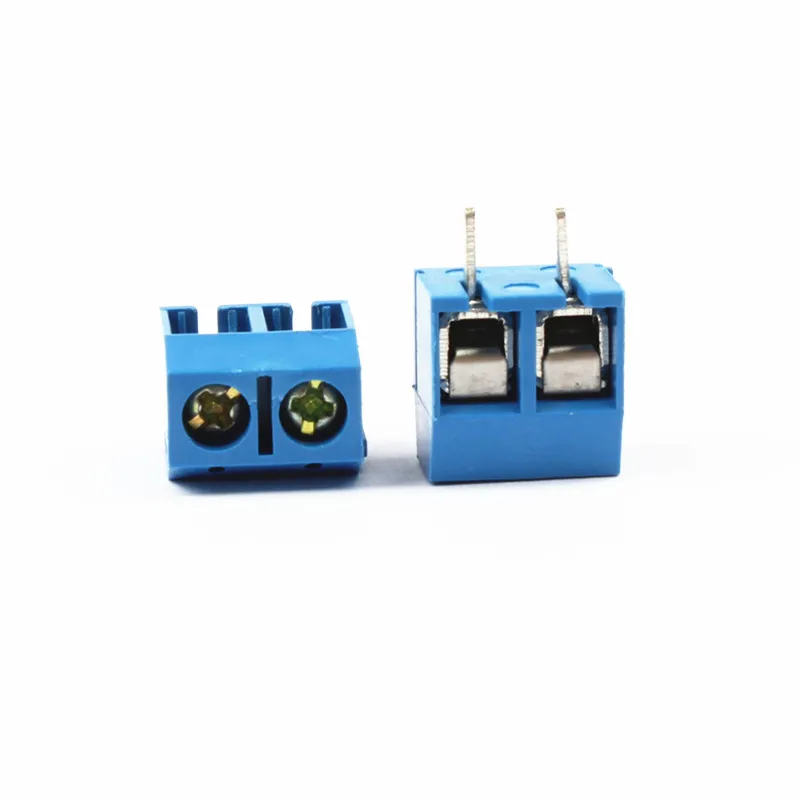 100PCS Blue 5.08-301-2P  spacing 5.0mm 2 pin connector terminal connector