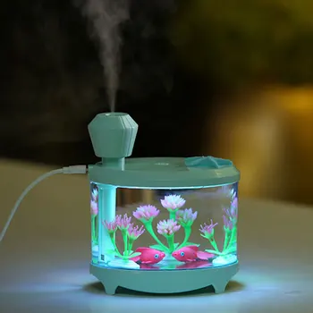 

New 460ML Air Humidifier Fish Tank Plant Essential Oils Diffuser Aroma USB Light Humidificador for Aromatherapy Home Car Office